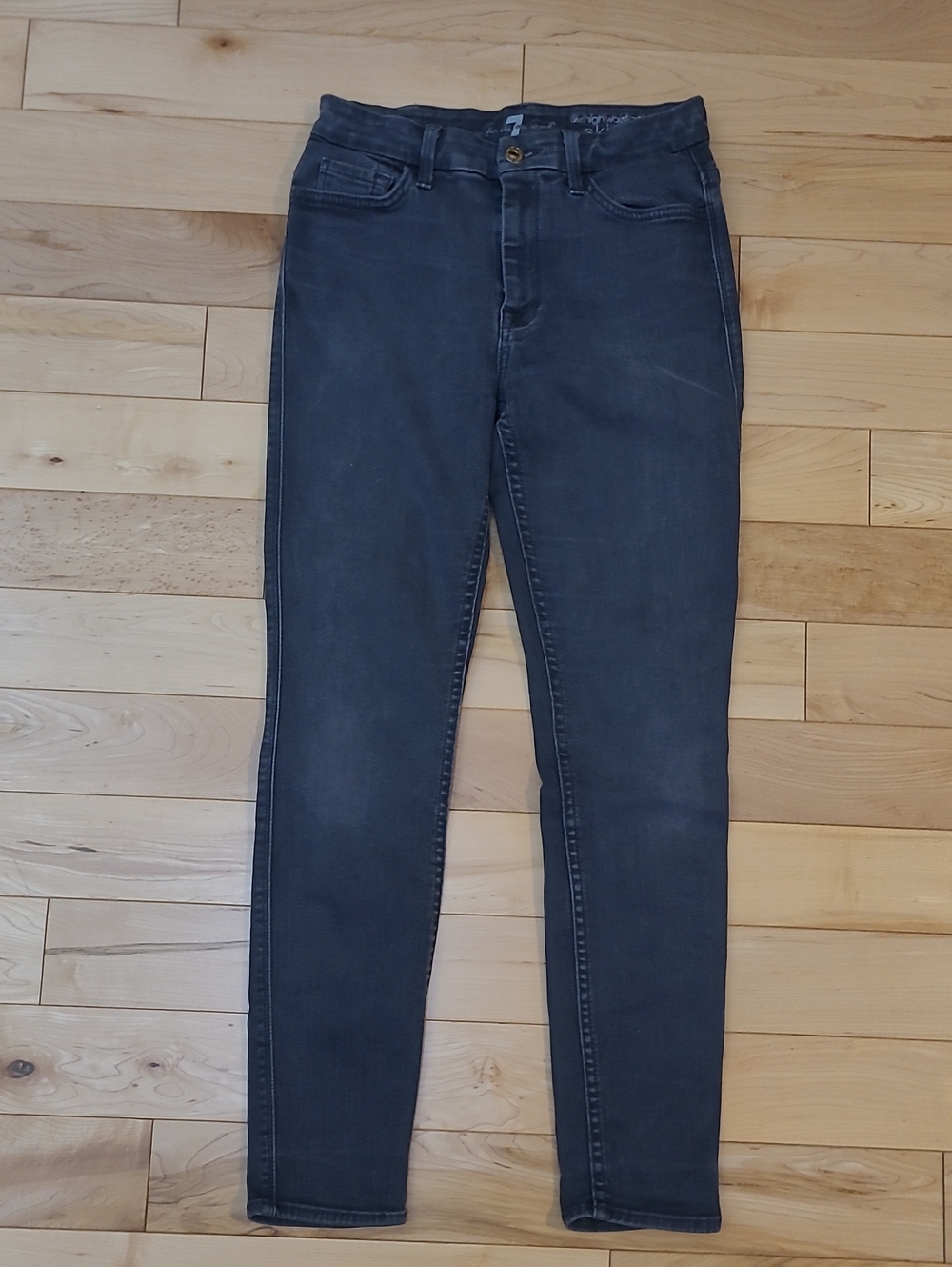 7 For All Mankind Women's Size 27 High Rise Ankle Skinny Jeans
